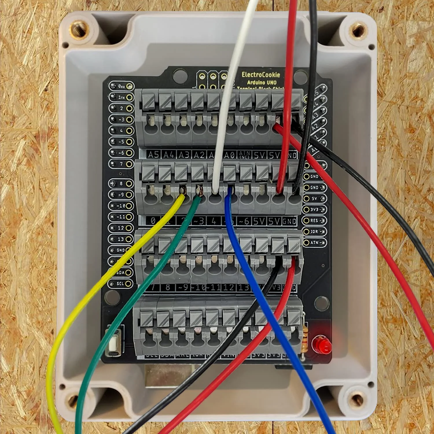 ElectroCookie Uno Terminal Block Shield Kit, Compatible for Arduino Uno R3, Push-in Simple Spring Connector Expansion PCB Module - Image 6
