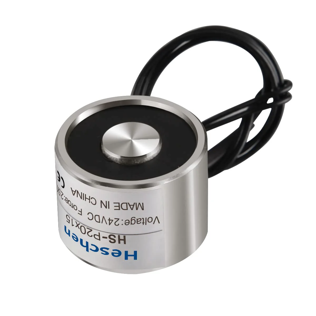 Electromagnet Magnet Solenoid P20/15, OD: 20mm, DC 24V, 2.5Kg/5.5lb - Image 8