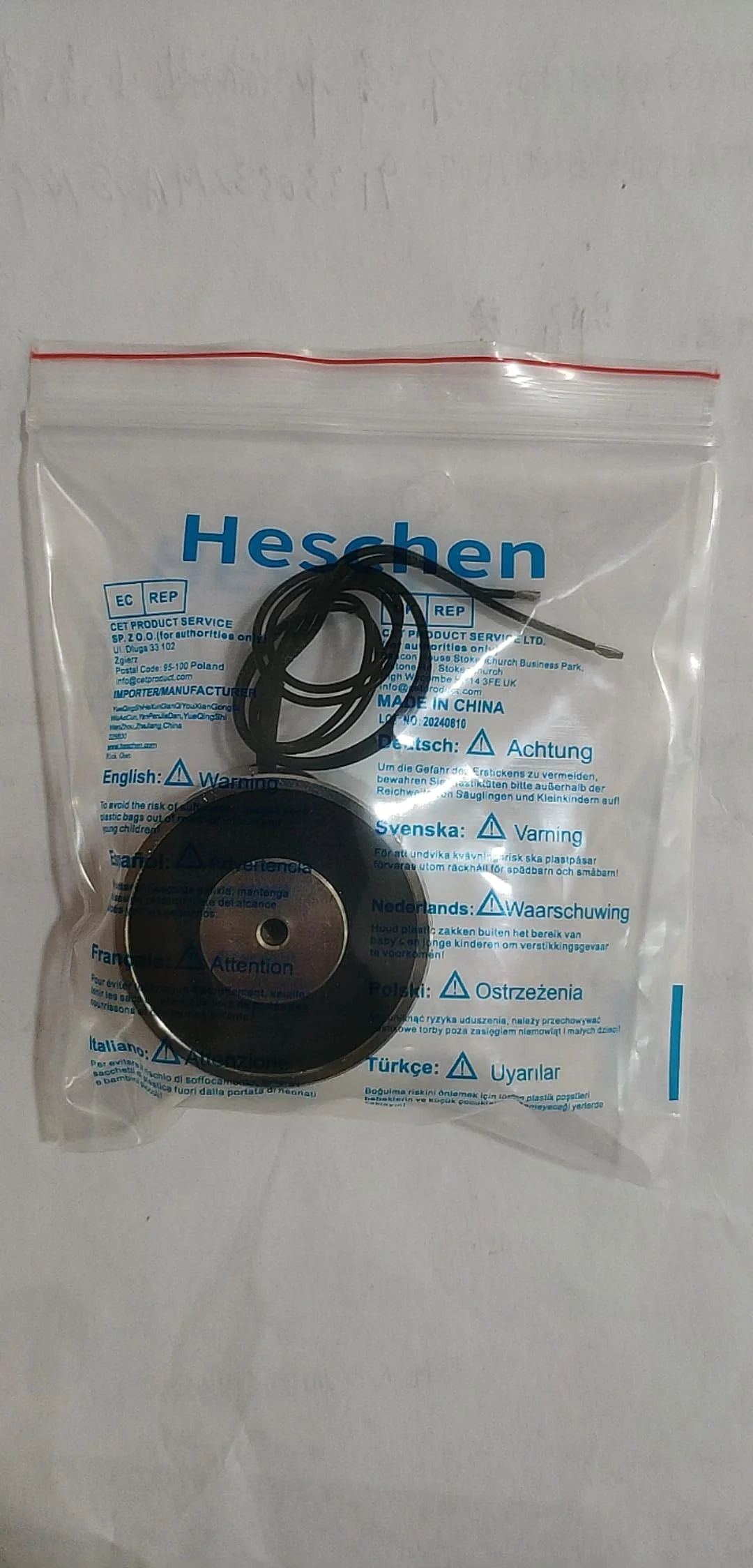 Electromagnet Magnet Solenoid P50/27, OD: 50mm, DC 24V, 50Kg/110 lb - Image 5