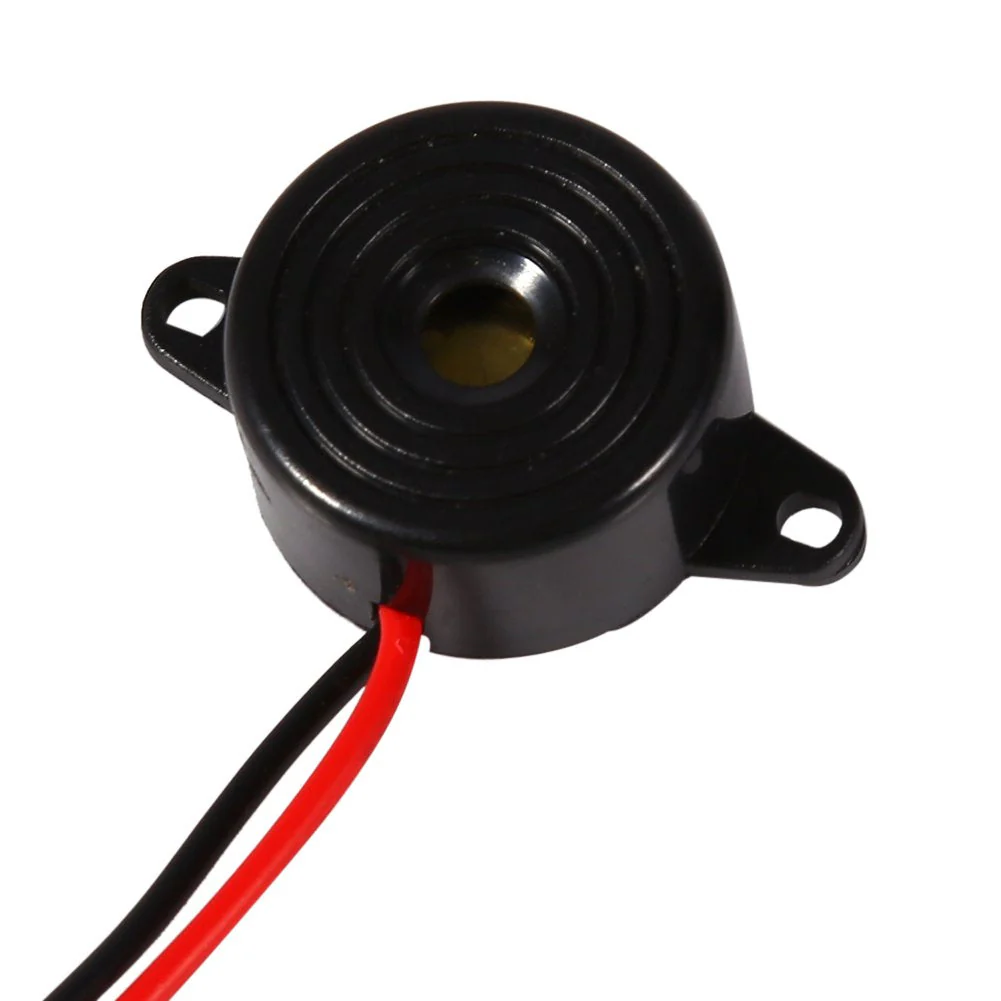 Electronic Buzzer, 3-24 V Piezo Electronic Sound Warning Buzzer Alarm 85-95 dB Continuous Sound Cable Length 100 mm - Image 2