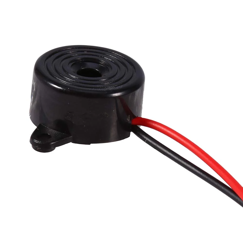 Electronic Buzzer, 3-24 V Piezo Electronic Sound Warning Buzzer Alarm 85-95 dB Continuous Sound Cable Length 100 mm - Image 4