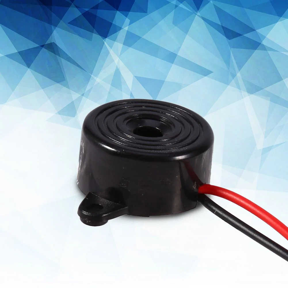 Electronic Buzzer, 3-24 V Piezo Electronic Sound Warning Buzzer Alarm 85-95 dB Continuous Sound Cable Length 100 mm - Image 6