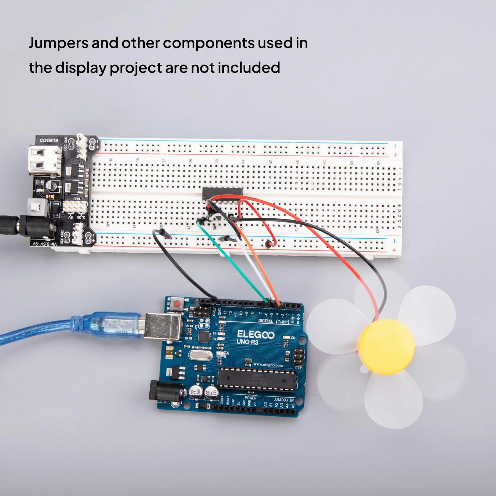 ELEGOO Breadboard Breadboard Solderless Prototype PCB Board Kit Electronics Breadboard Experiment Board 4 Power Bars for Arduino Jumper Cable Set of 2 830 and 400 Pin - Image 6