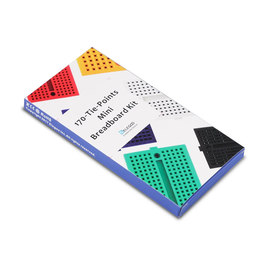 ELEGOO Breadboard Set of 6 170 Tie Points Mini Breadboard Kit for Arduino - Image 6