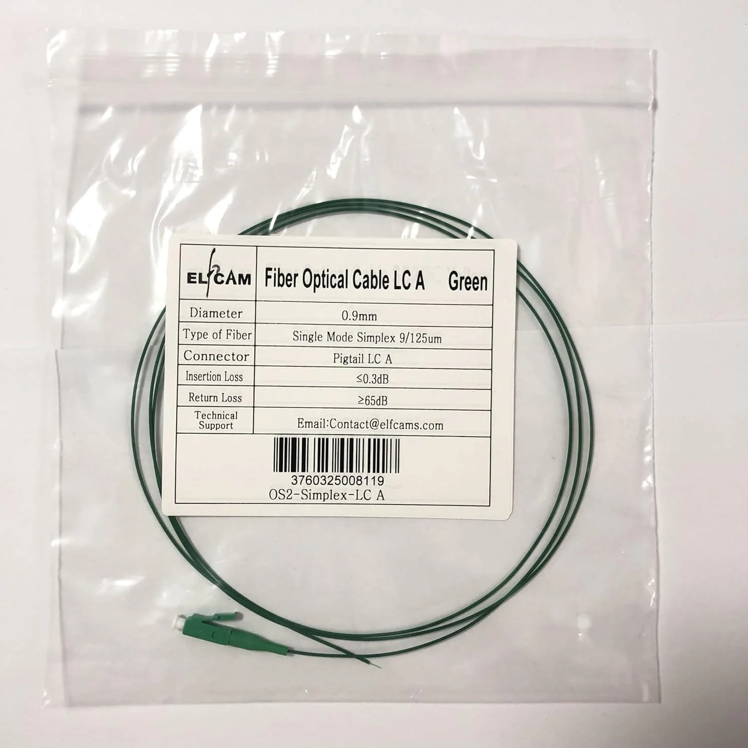 Elfcam® - 12-Fiber Single Mode SCA Pigtail 9/125um OS2, Yellow (SCA Yellow) OS2 SCA Yellow - Image 4