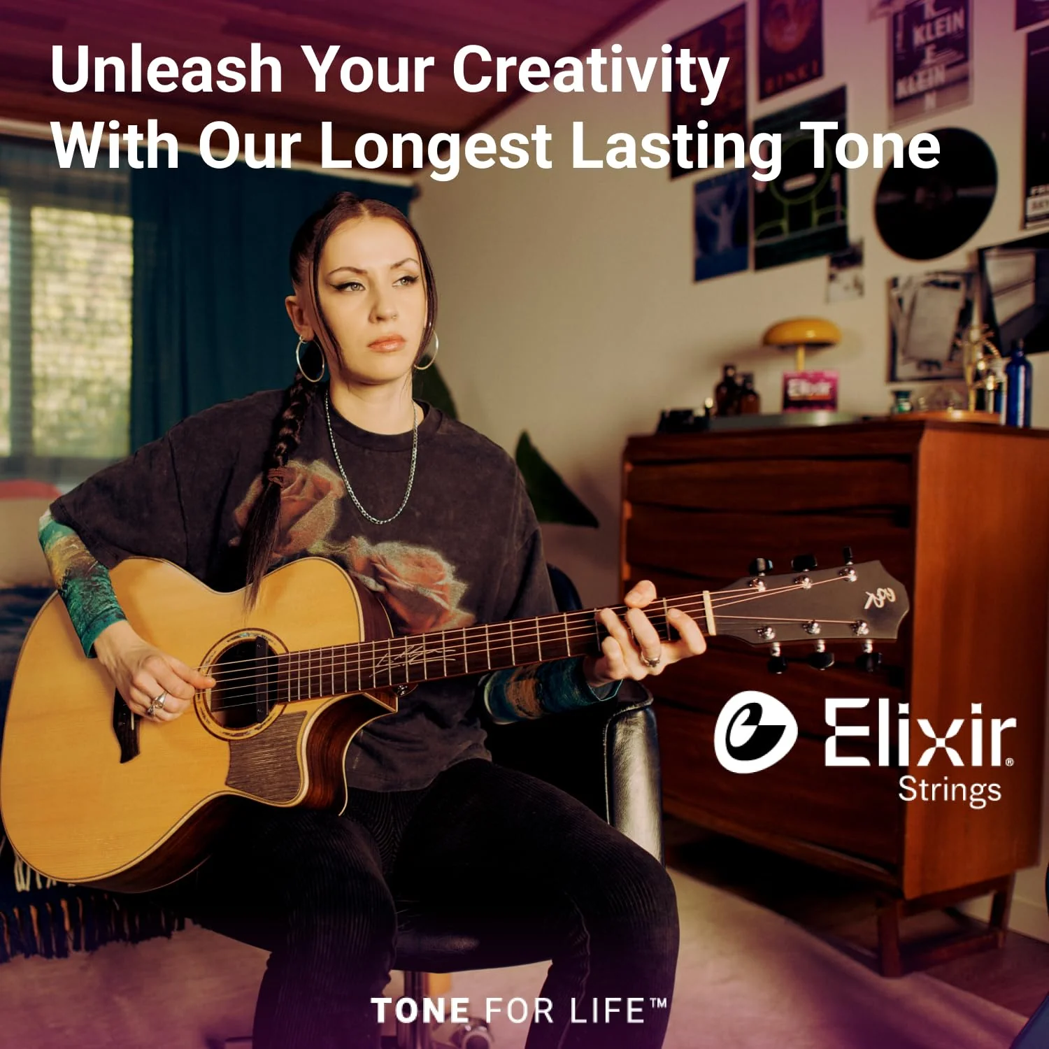 Elixir Strings, Acoustic Guitar Strings, 80/20 Bronze with NANOWEB Coating, Longest-Lasting Bright and Focused Tone with Comfortable Feel, 6 String Set, Light 12-53 Light (.012-.053) 1 Pack - Image 6