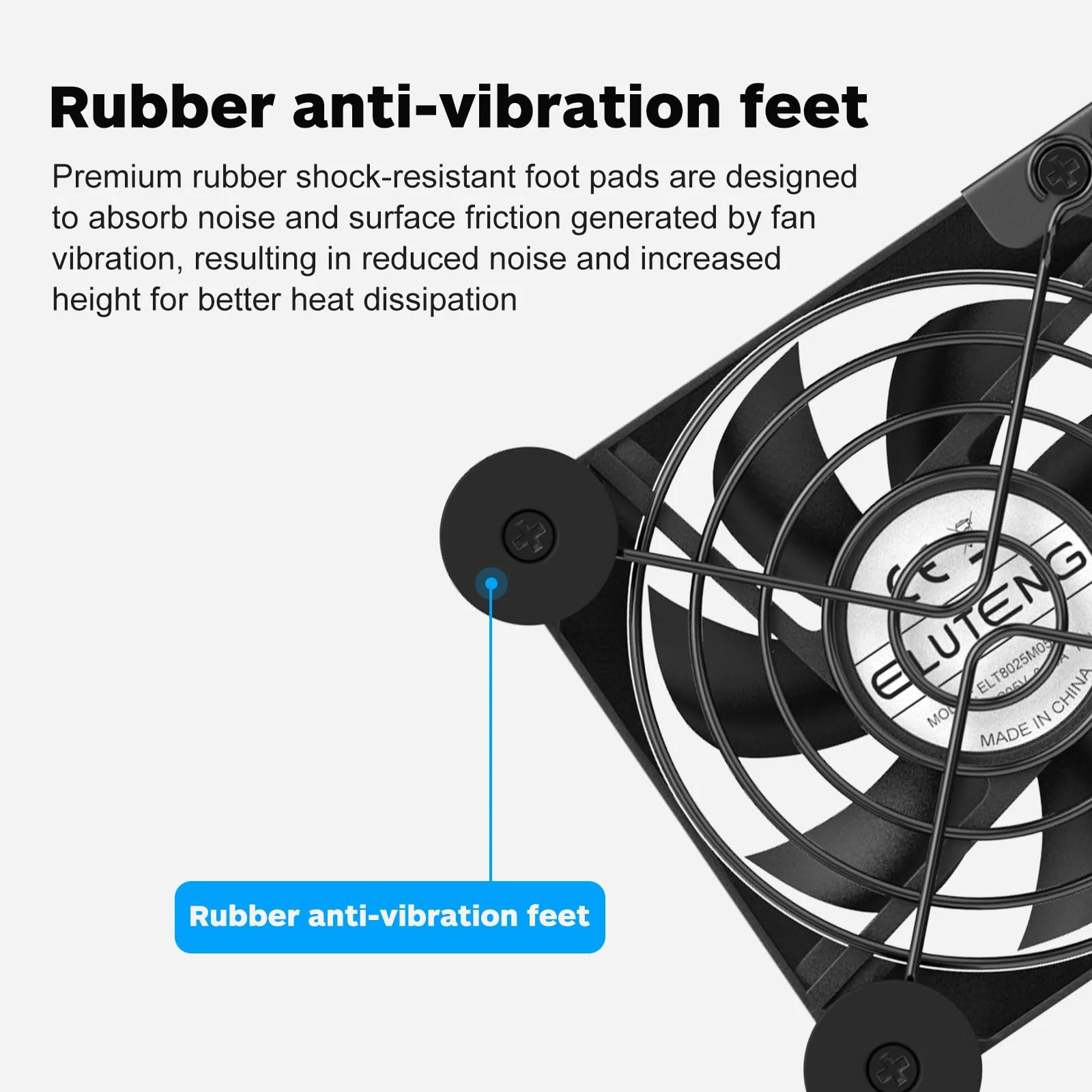 ELUTENG Dual Cooling Fan Whisper Quiet 80mm USB Fan 3 Adjustable High Speed USB Port Heatsink Fan Compatible for PS4, PS5, Router, Laptop, PC, Xbox Cooling Electronics - Image 5