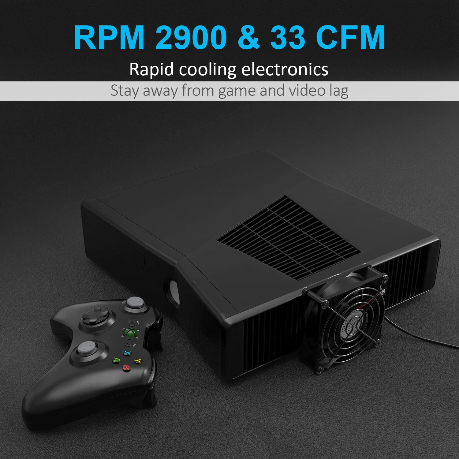 ELUTENG USB Fan 80mm, USB Computer Fan 5V Quite USB Ventilation Fan Compatible with 3 Speed Control for Receiver DVR Playstation Xbox Computer Cabinet Cooling 80 x 80 x 25mm 80mm USB Speed Fan - Image 4