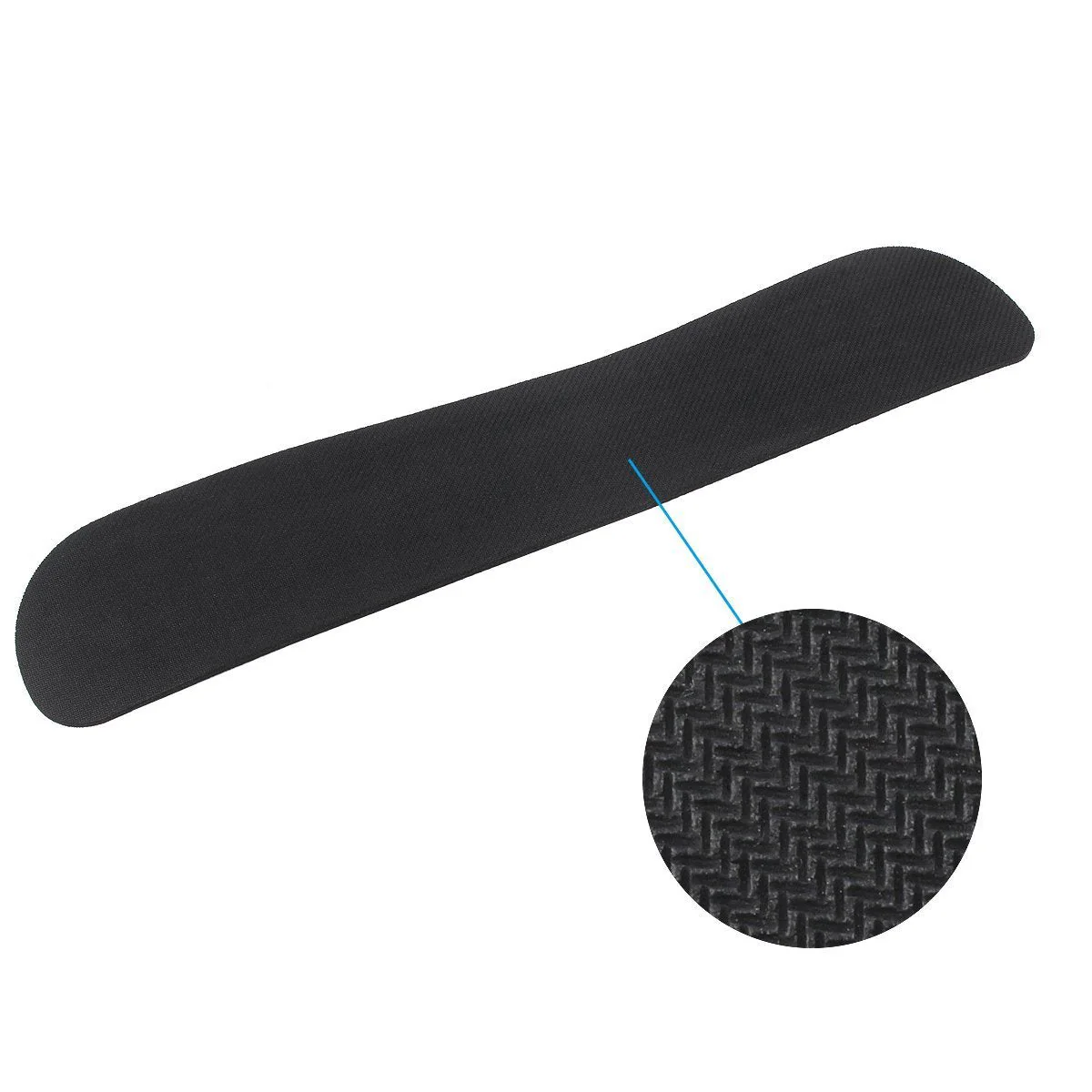ELZO Keyboard Wrist Rest Pad Support with Comfortable Memory Foam Padding, Nonslip Rubber Base and Ergonomic Design for PC Computer Laptop Mac 1 × for Keyboard Black - Image 2