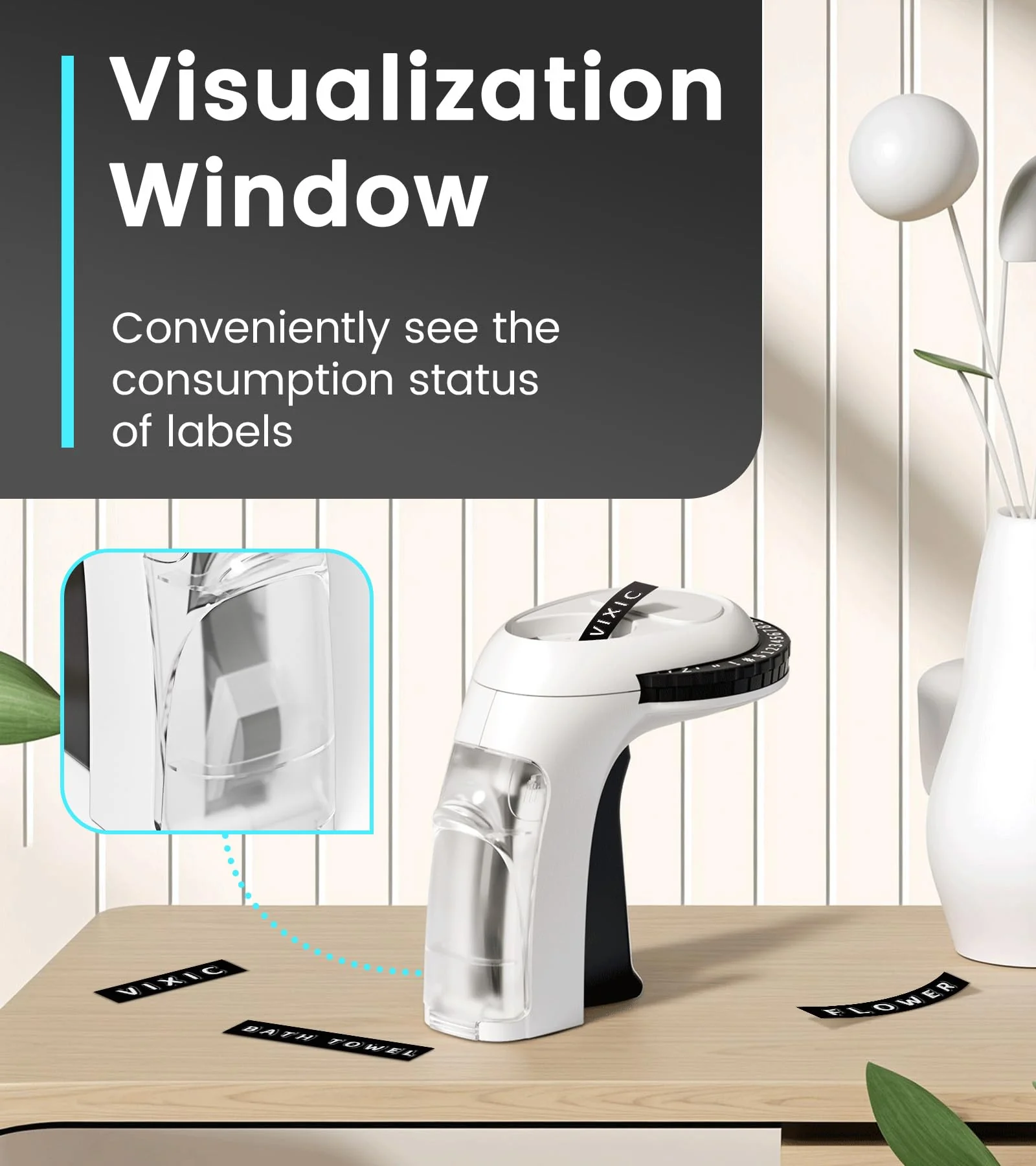 Embossing Label Maker Machine with Tapes, Vintage Manual Label Maker Embossed, Retro Punch Emboss Labeler with 1 Rolls 3D Embosser Tapes Waterproof for Home Kitchen DIY Crafting Kids, Black 1 Embosser with 1pk tapes - Image 3