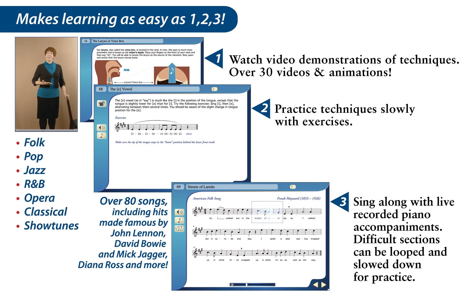eMedia Singing Method v1.1 (Latest Version) - Learn at Home PC/Mac Disc - Image 4