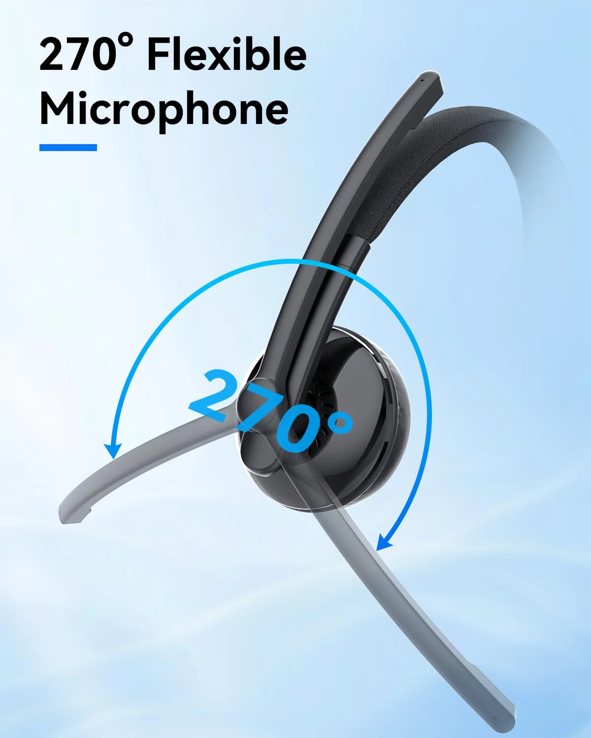 EMEET HS50 Wired Headset with Mic, On-Ear Computer Headphones with Noise Cancelling Microphone, USB-A/USB-C, Adjustable Design, in-line Control for Home Office Online Class Teams Zoom, All Day Comfort - Image 4