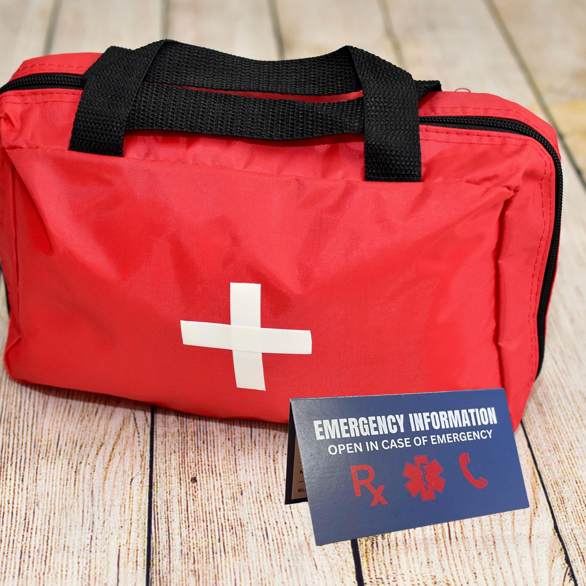 Emergency Info ICE Folded Wallet Card | 10 pk 2x3.5” Blue Medications, Blood Type Identification Card Contacts, Doctor, Allergies in Case of Emergency Bulk Medical ID - Image 6