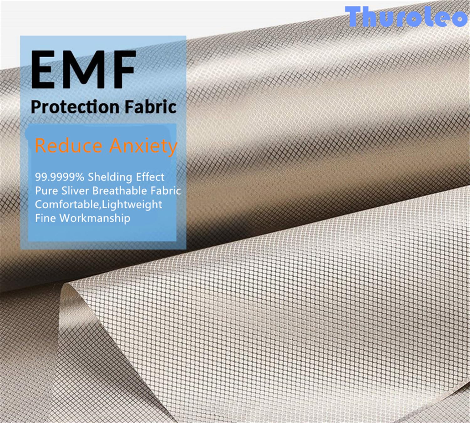 EMF Protection Clothes 5G Anti Radiation Faraday Tank Maternity Pregnancy Shielding Apron Dress Babyshower Gift Silver - Image 7