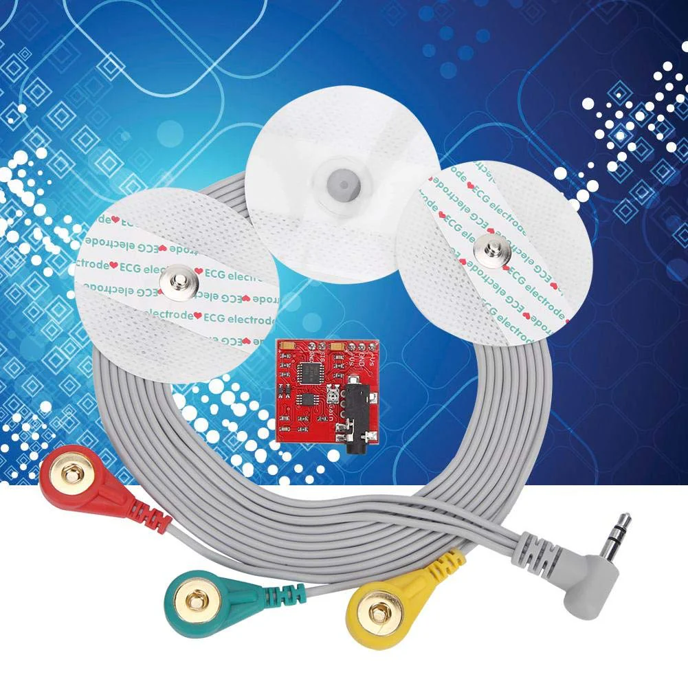 EMG Muscle Sensor, Electromyographic Sensor, Muscle Signal Sensor System with EMG Connection Cable + Test Suction Pad, for Measuring and Observing Muscle Activity - Image 9