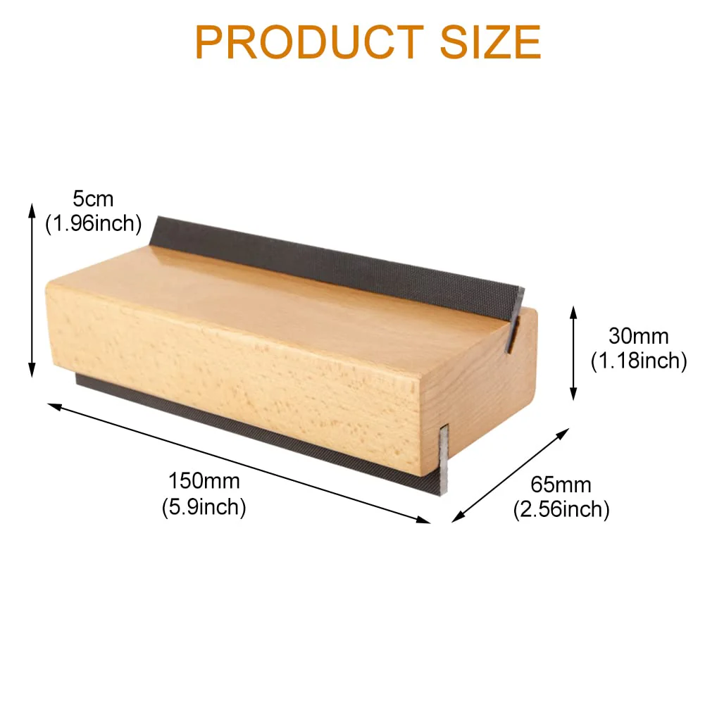 EMVANV Wood Guitar Fret Beveling File, Wood Cutting Edge Tool Fret End Dressing Luthier Tool Bass Ukulele 35/90 Degree Luthier File Tool(Size:1pc) 1pc - Image 3