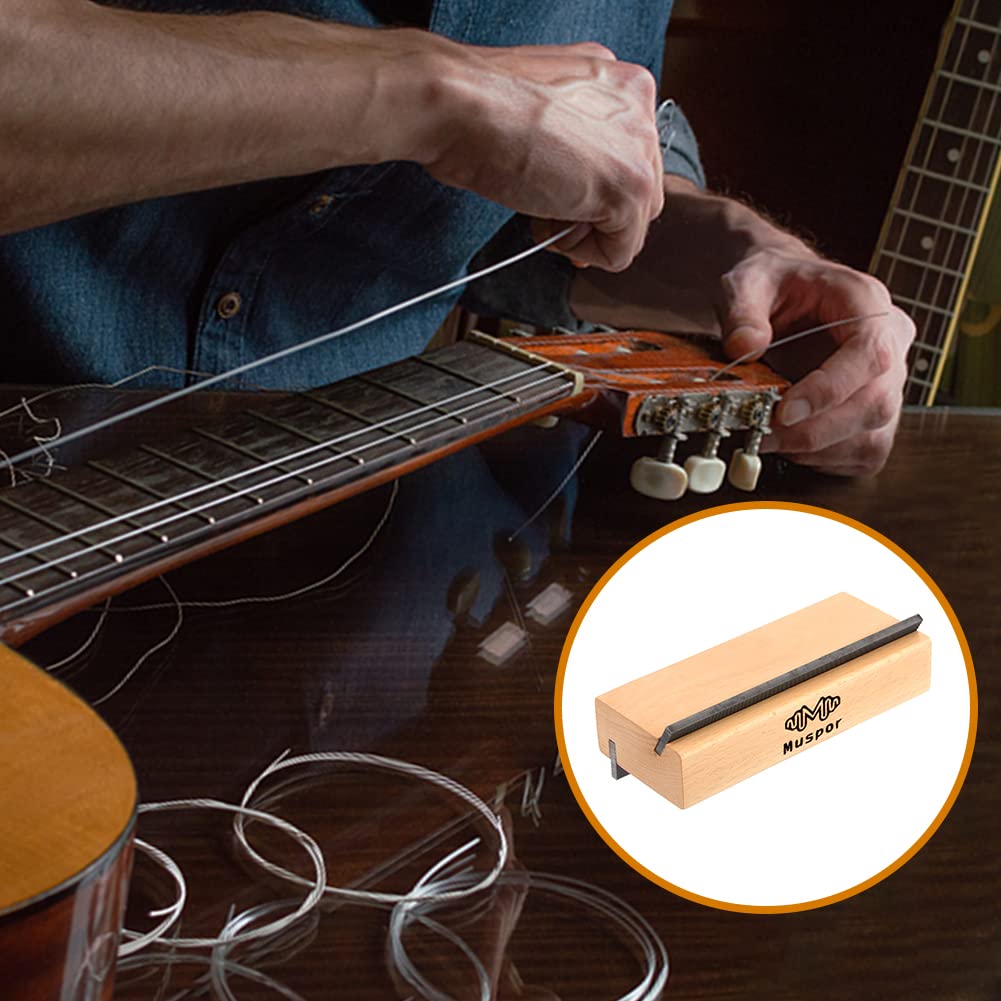 EMVANV Wood Guitar Fret Beveling File, Wood Cutting Edge Tool Fret End Dressing Luthier Tool Bass Ukulele 35/90 Degree Luthier File Tool(Size:1pc) 1pc - Image 9