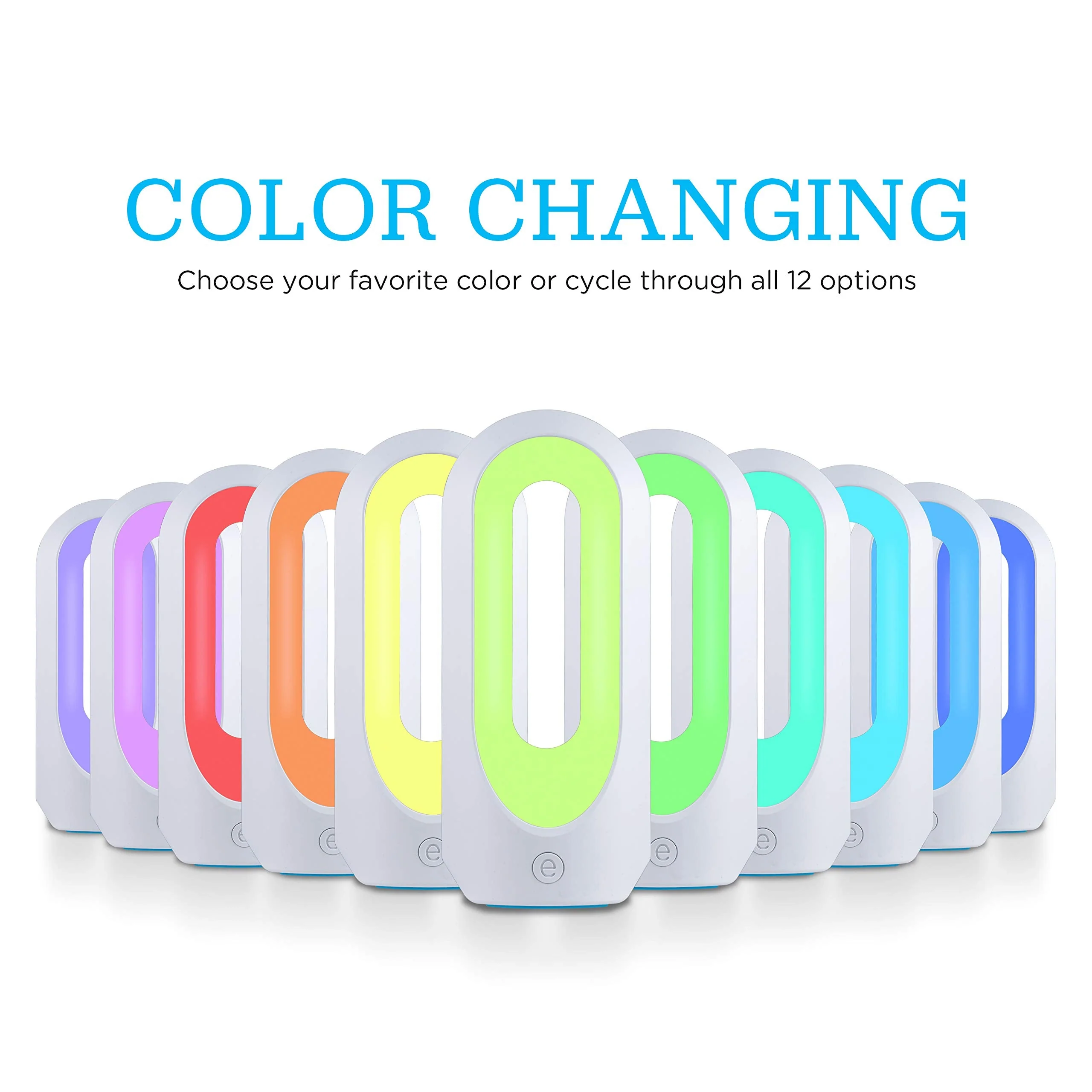 Enbrighten Color Changing LED Lamp, Modern Night, Dimmable Whites & Vibrant RBG Colors, Dorm Essentials, Ideal for Home Office, Gaming, Bedroom, Kids Room, Reading Light, 49632, Plastic, White - Image 4