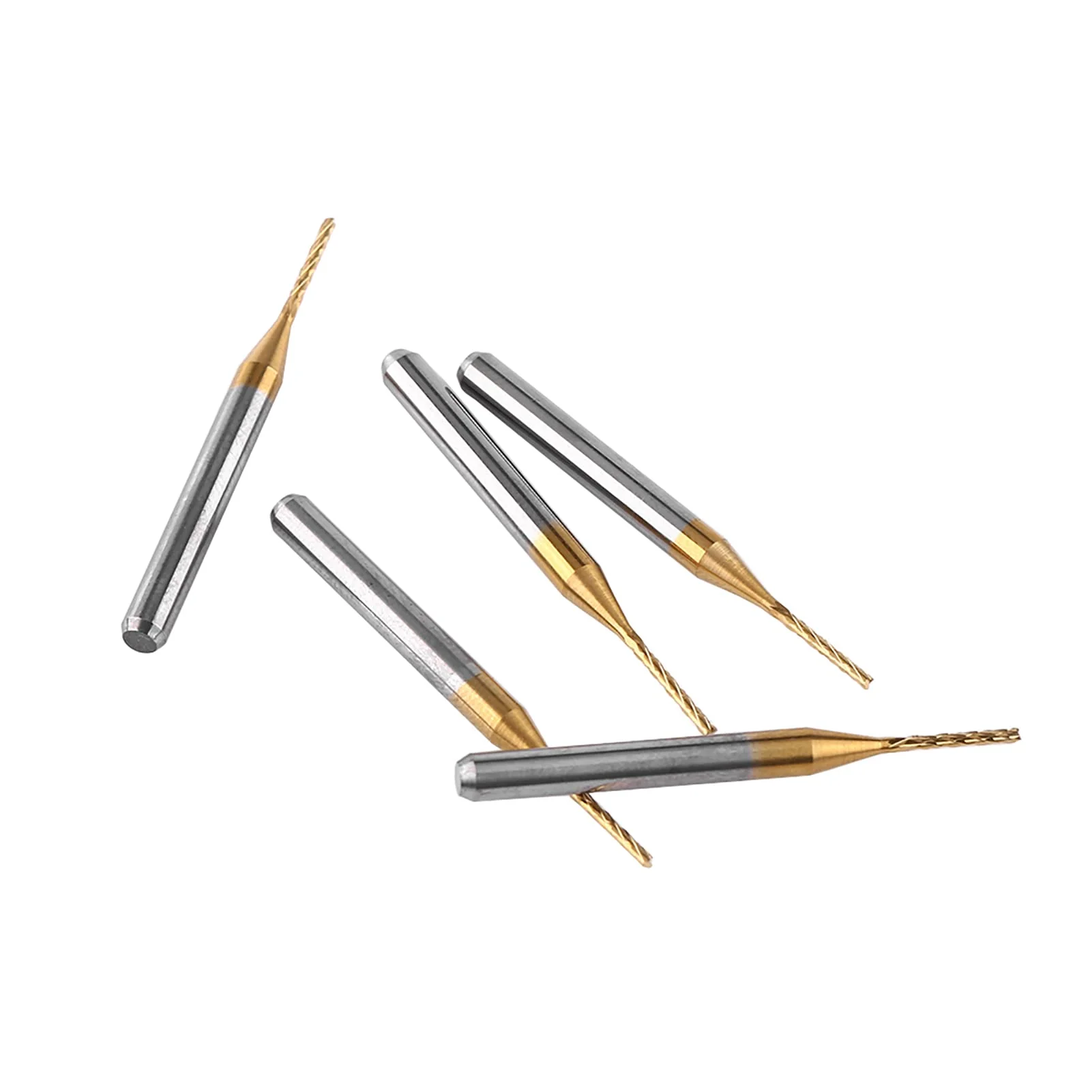 End Mill 1 mm, 10 Pieces Metal Cutter Engraving Bits Milling Tool Tungsten Carbide Cutter Drill Bit Set for Plastics Stainless Steel Copper - Image 4