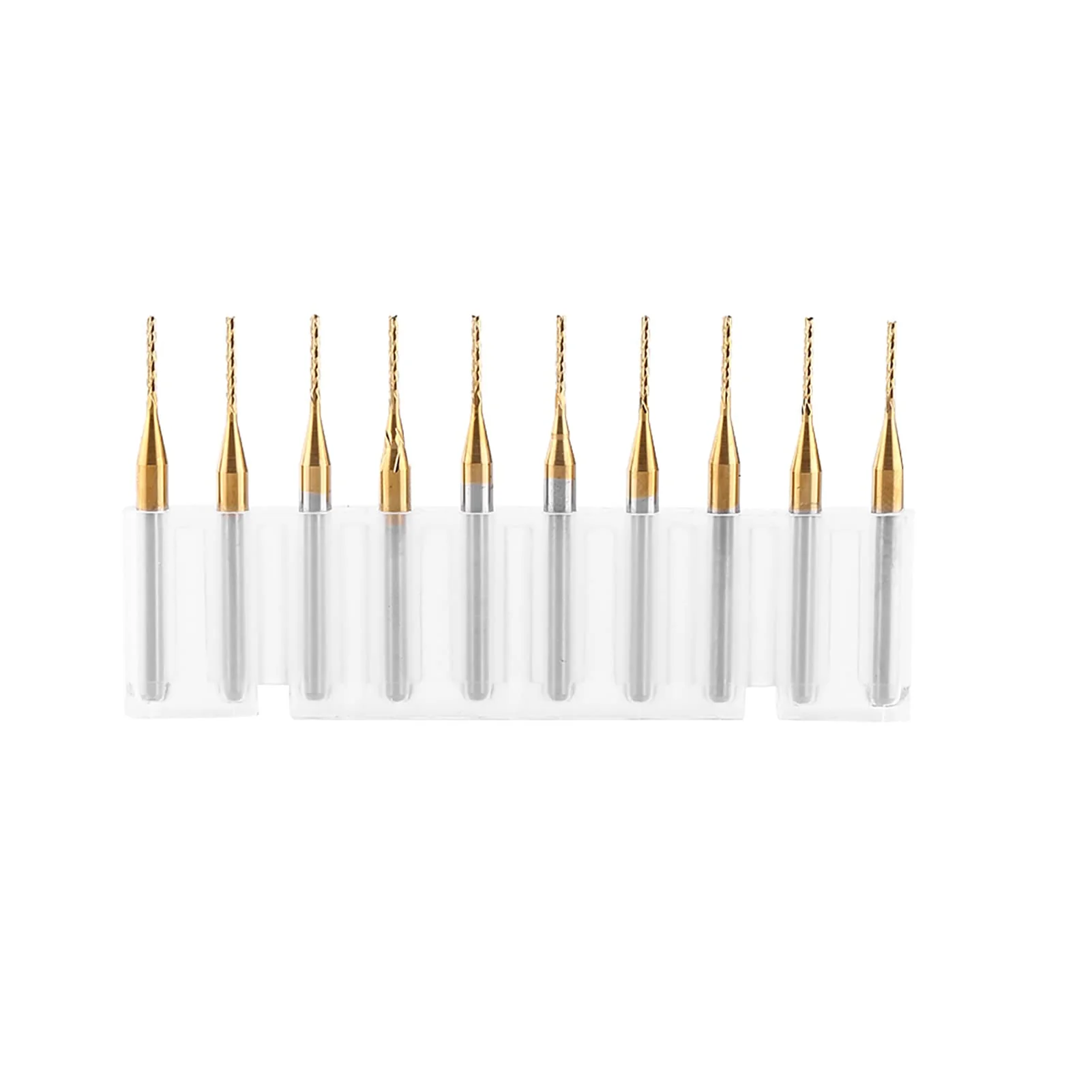 End Mill 1 mm, 10 Pieces Metal Cutter Engraving Bits Milling Tool Tungsten Carbide Cutter Drill Bit Set for Plastics Stainless Steel Copper - Image 8