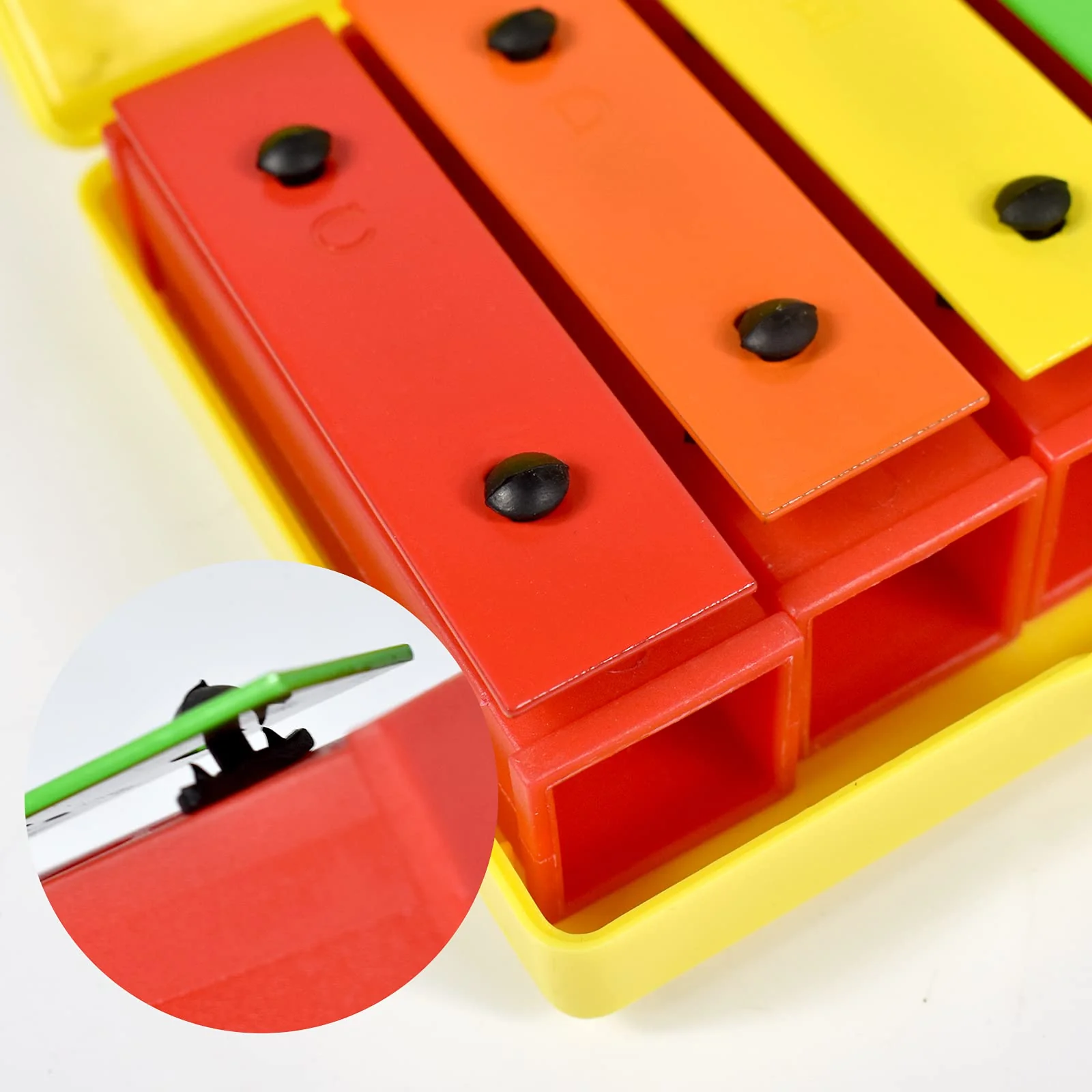 ENNBOM 8 Notes Chromatic Xylophone Glockenspiel Resonator Bells with Yellow Case - Image 6