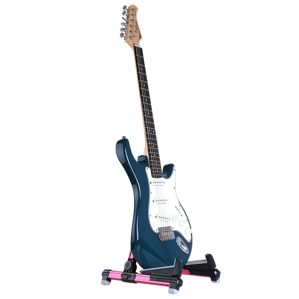 ENO Music Folding Acoustic Guitar Stand, Suitable for Electric Guitars, Bass Guitars Alumium red - Image 8