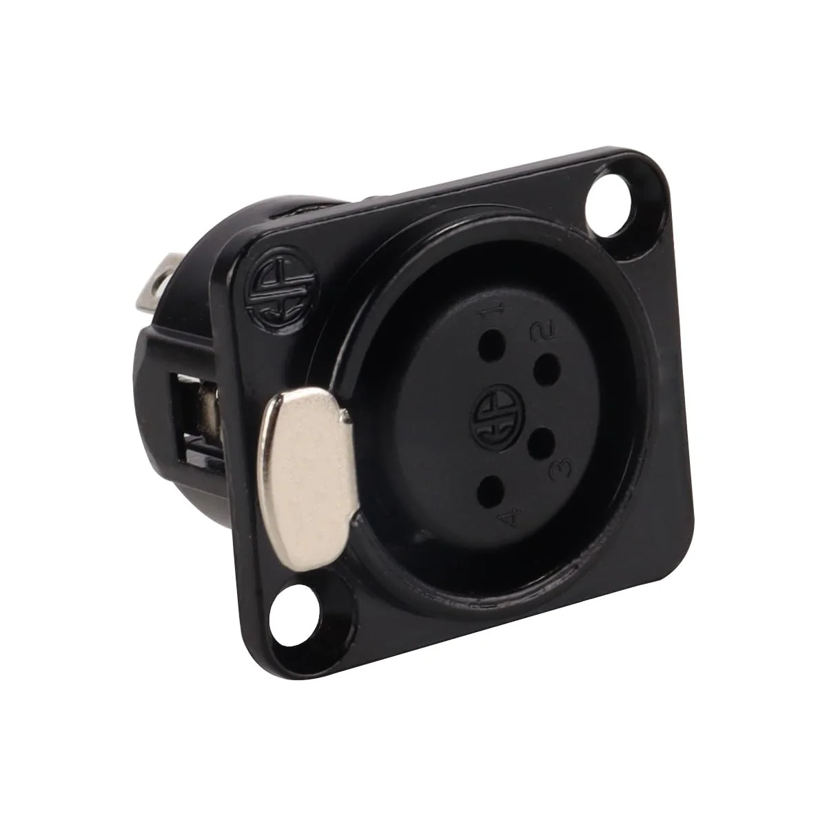 Enwye 4 XLR 4 Pin Female Panel Mount Sockets Suitable for Recording Studios, Mixers, Sound Systems etc - Image 3
