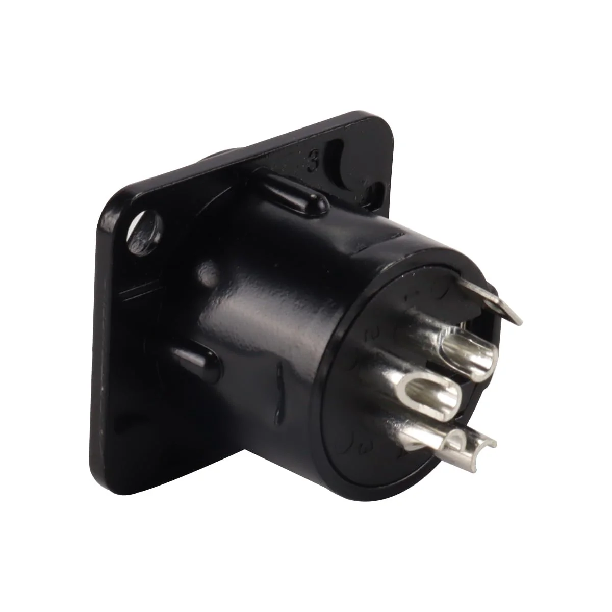 Enwye 4 XLR 4 Pin Female Panel Mount Sockets Suitable for Recording Studios, Mixers, Sound Systems etc - Image 4