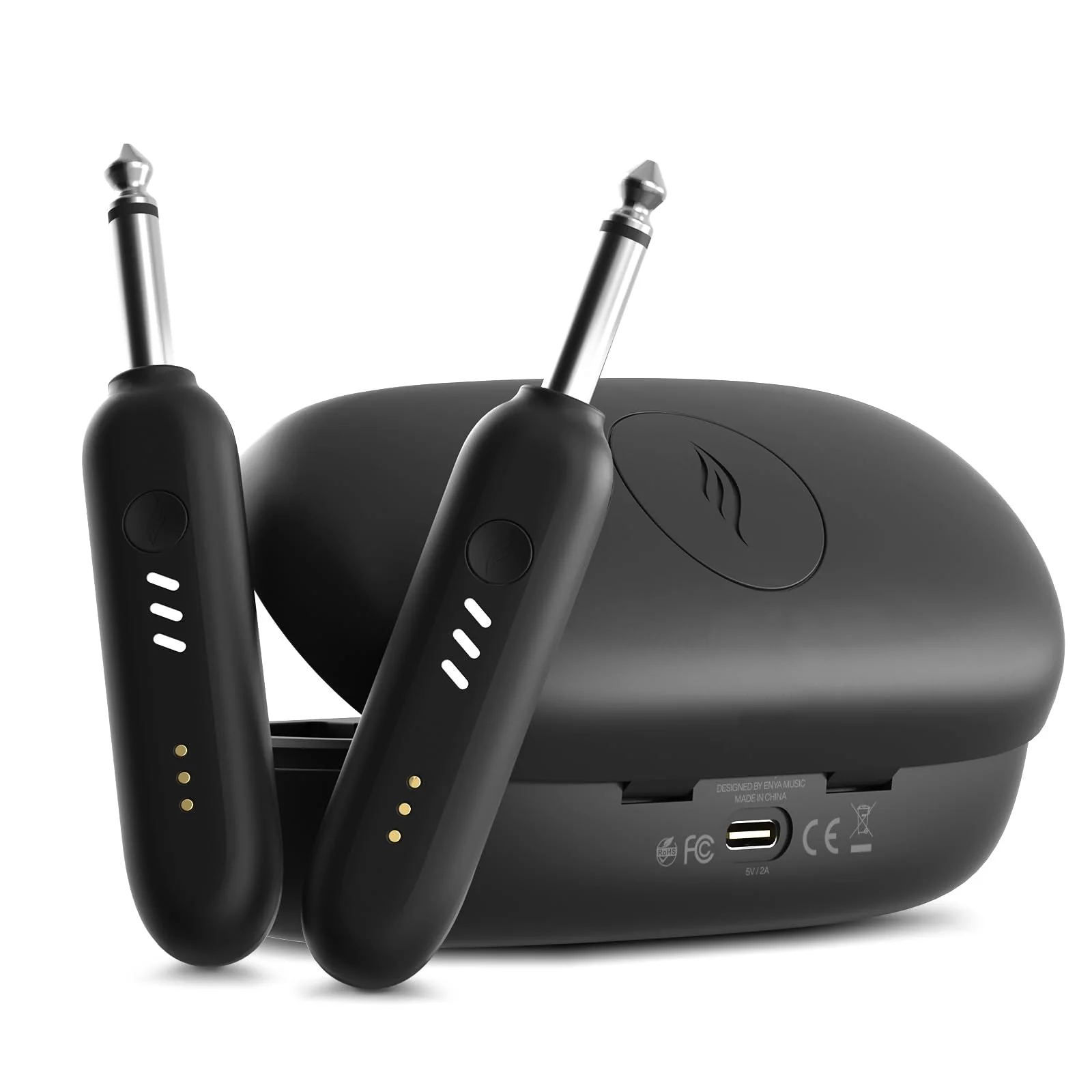 Enya WB1 Wireless Guitar System, UHF 3.0 Audio Wireless Guitar Transmitter and Receiver for Electric Instrument Wireless Transmitter Receiver for Acoustic Electric Guitar Bass - Image 4