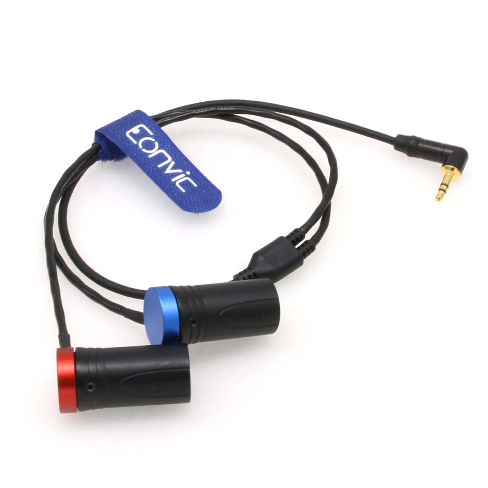 Eonvic 3.5mm Right-Angle TRS to Double Low-Profile XLR 3 Pin Male Y Cable for Rode Wireless GO II Dual Channel Wireless Microphone Receiver with Recorder/Camera - Image 4
