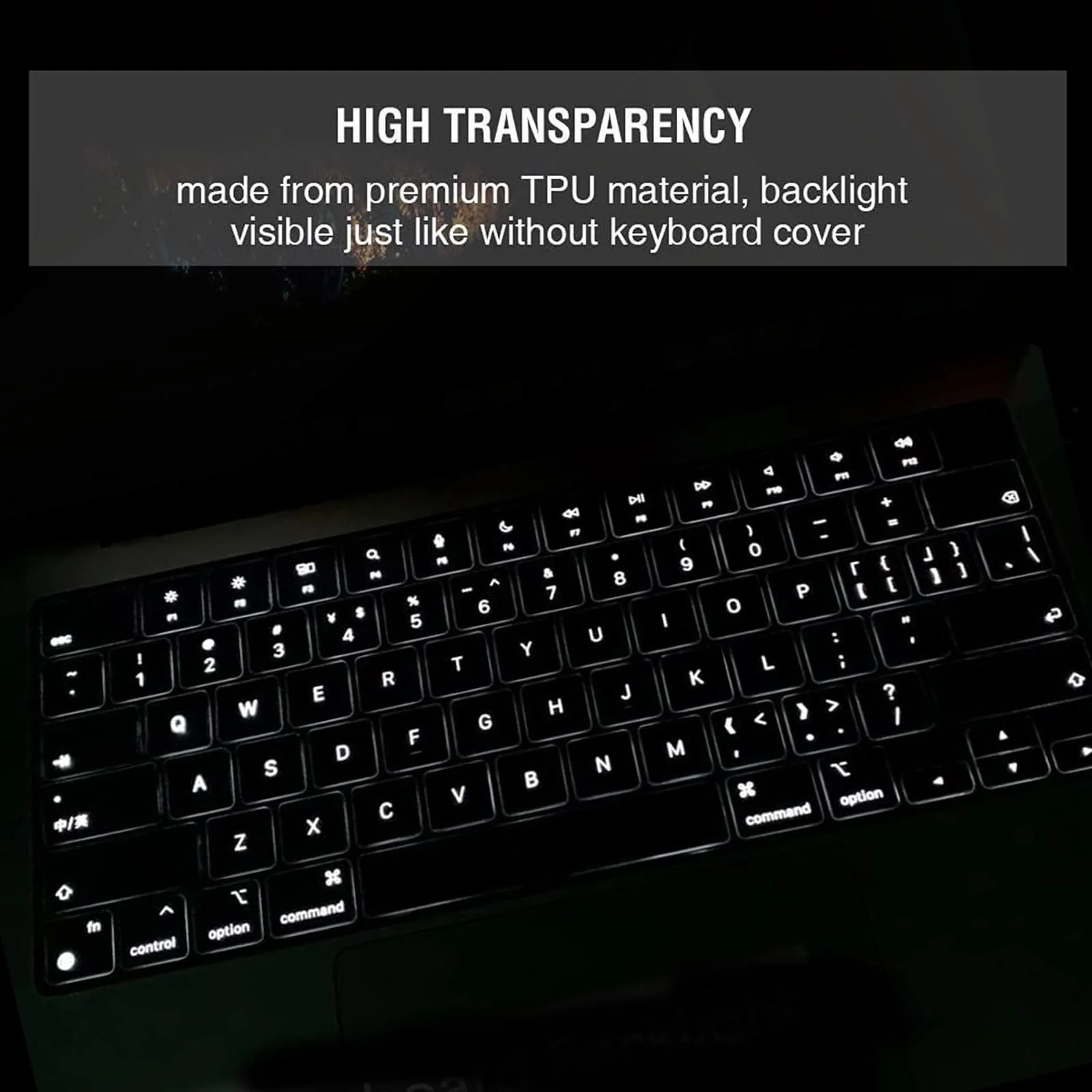 EooCoo Premium Keyboard Cover Skin Ultra Thin Protector Compatible with 2025-2021 MacBook Pro 14" 16" M4 M3 M2 M1 Pro Max Chip, MacBook Air 15" 13.6" M3 M2 Chip, Clear - Image 3