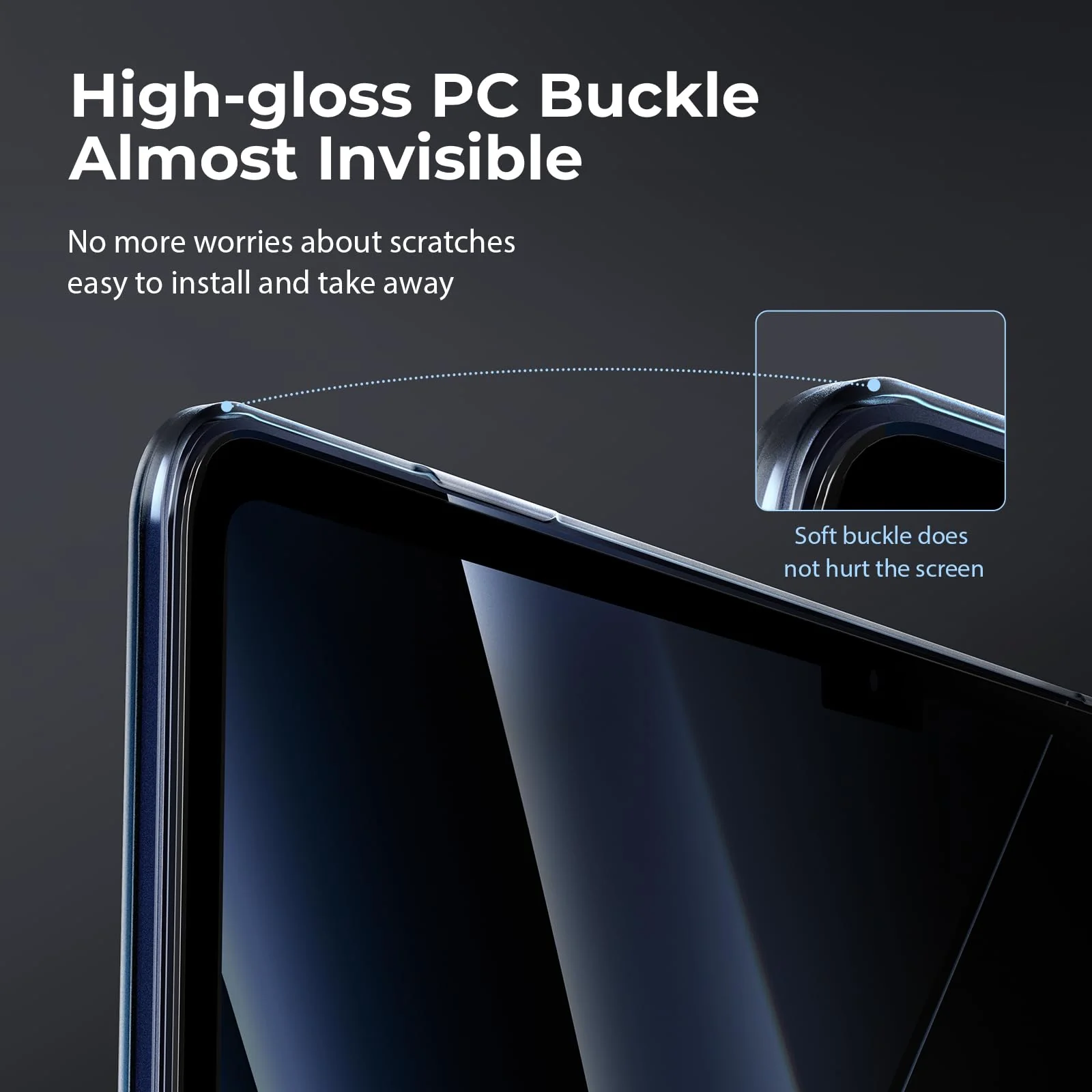 EooCoo [Ultra Thin Armor] Compatible with MacBook Air 15 inch Case 2024 2023 M3 M2 A3114 A2941, [100% Match Midnight][Anti-Fingerprint] Matte Protective Hard Shell&Keyboard Skin, Midnight Clear - Image 5