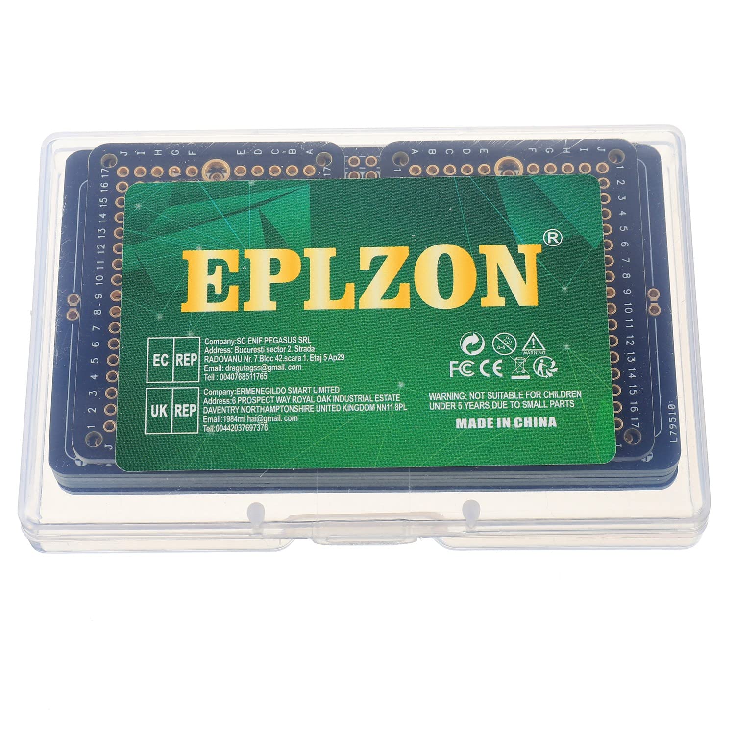 EPLZON Prototype Board Solderable Breadboard Double-Sided PCB Circuit Board for Welding Arduino, DIY Electronic Items (5 Pieces + 2 Pieces, Black) - Image 6