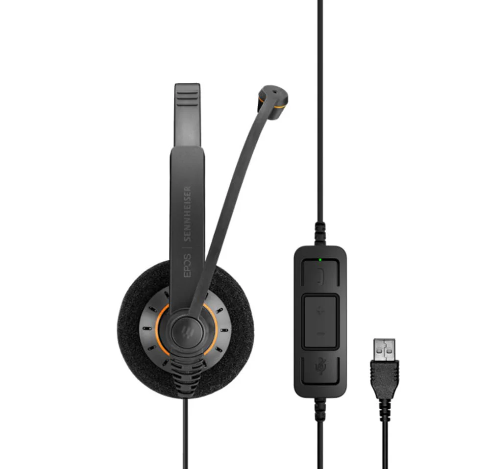 EPOS Sennheiser Consumer Audio SC 60 USB ML (504547) - Double-Sided Business Headset | For Skype for Business | with HD Sound, Noise-Cancelling Microphone, & USB Connector (Black) - Image 6