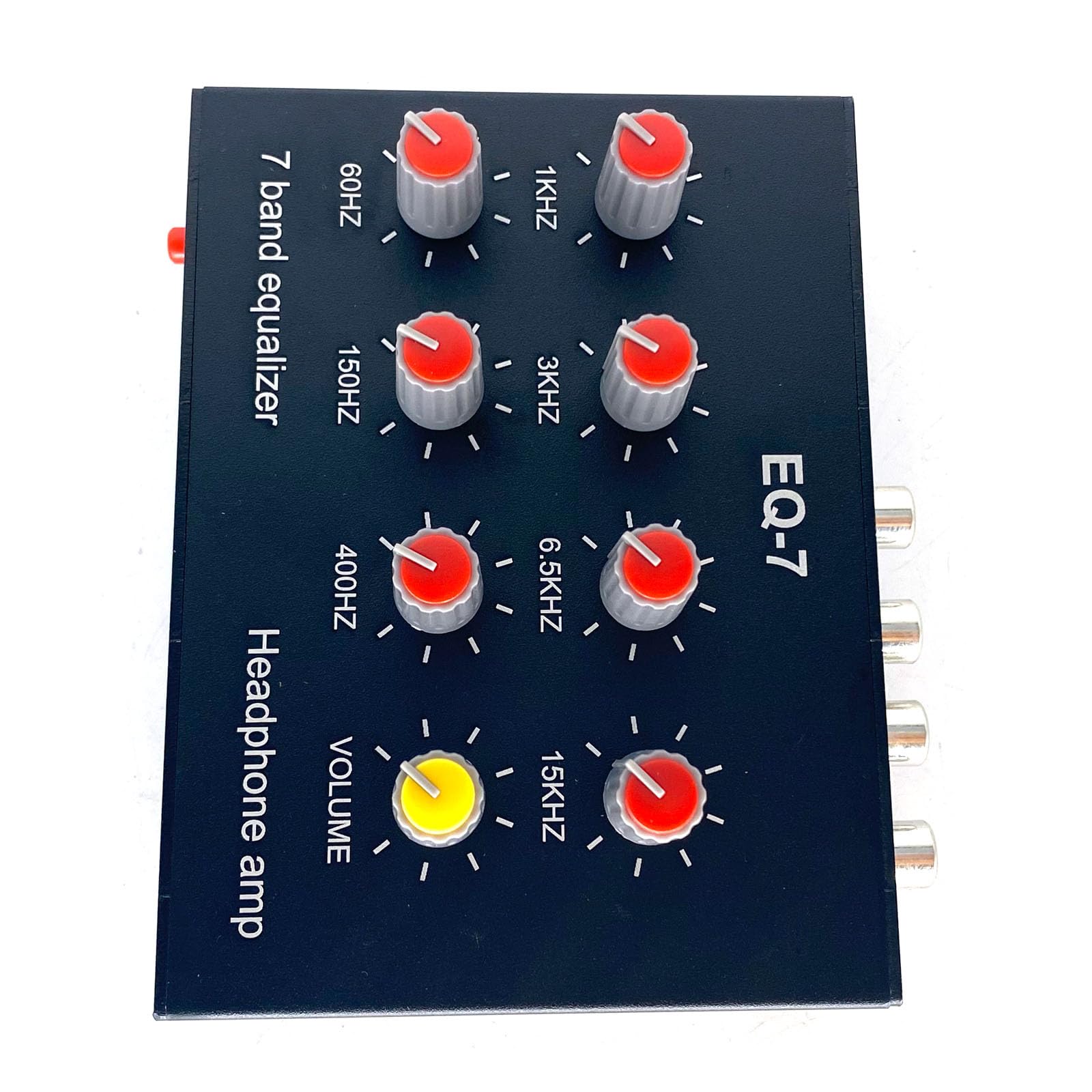 EQ-7 Audio Signal Headset Amplifier 7-Band EQ Equalizer 2 Channel Digital Sound Equalizer +12V Power Adapter - Image 4