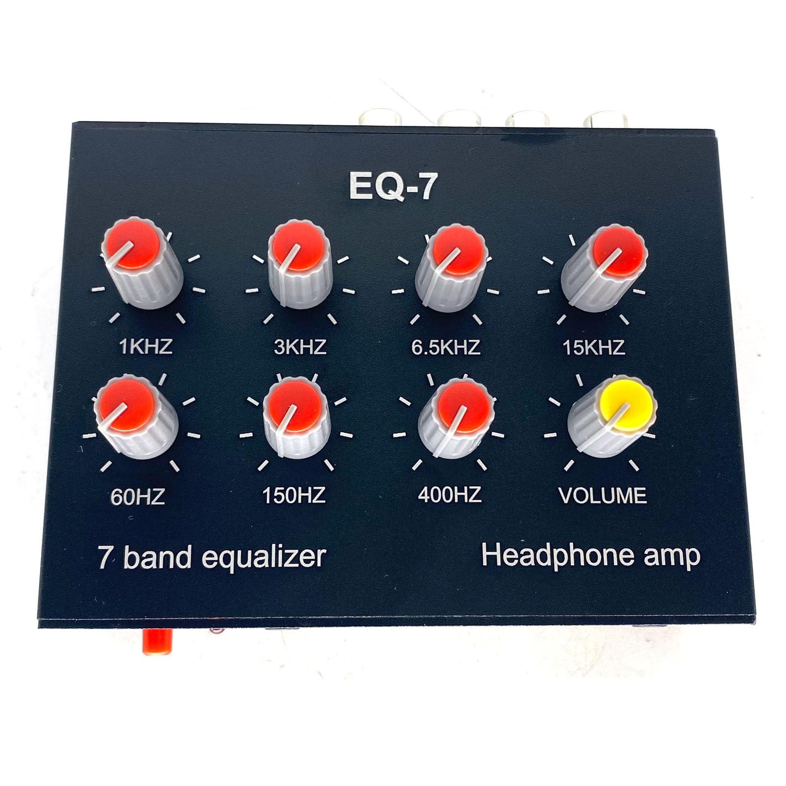 EQ-7 Audio Signal Headset Amplifier 7-Band EQ Equalizer 2 Channel Digital Sound Equalizer +12V Power Adapter - Image 5