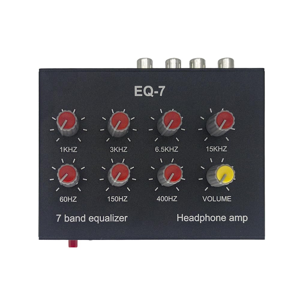 EQ-7 Audio Signal Headset Amplifier 7-Band EQ Equalizer 2 Channel Digital Sound Equalizer - Image 6
