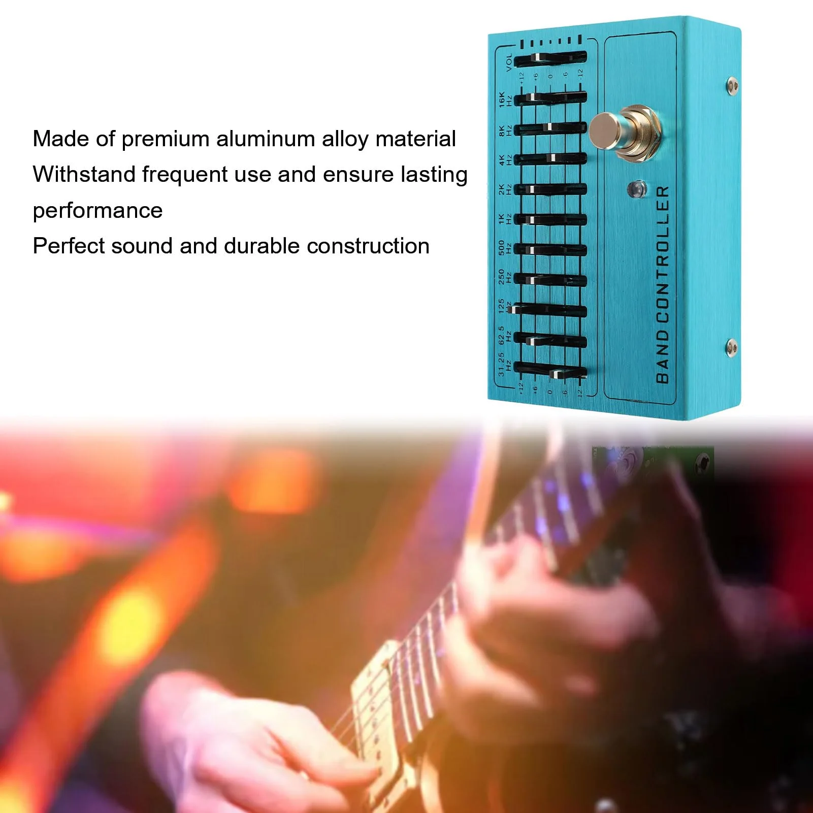 EQ Pedal 10 Band Equalizer Independent Output Volume Adjustment Preamplifier for Music Lovers - Image 6