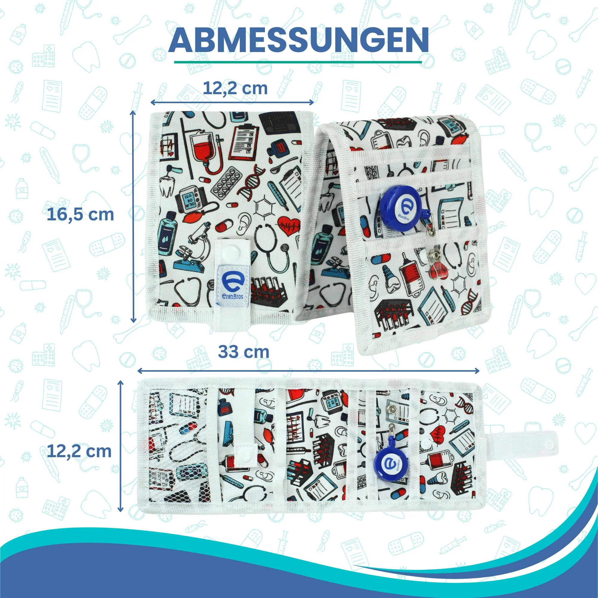 ErenBros® Pockets for Nurses with Magnet - Organiser Nursing - Desk Organiser - Nurse Accessories - Image 3