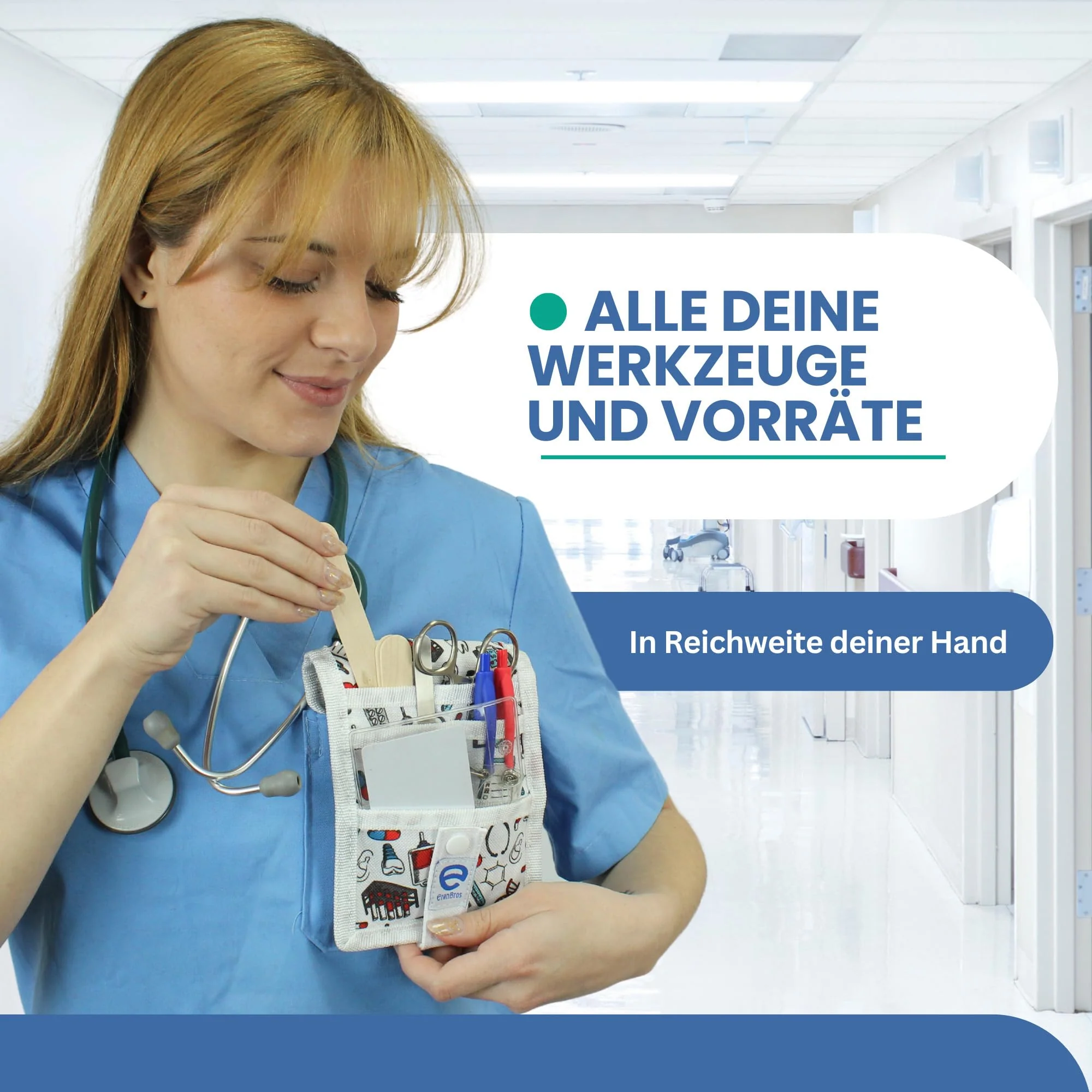 ErenBros® Pockets for Nurses with Magnet - Organiser Nursing - Desk Organiser - Nurse Accessories - Image 7
