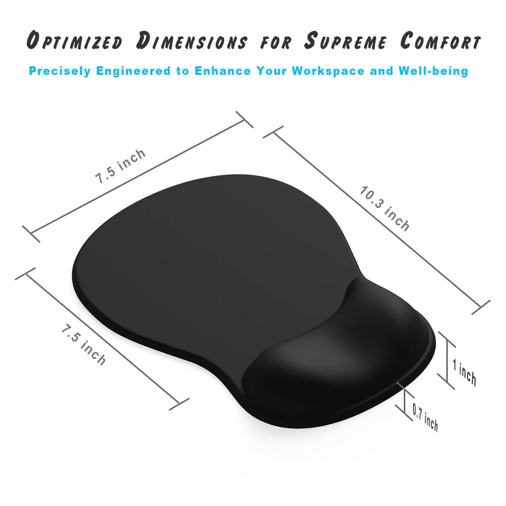 ErgoComfort Gel Wrist Rest Mouse Pad-Ergonomic Office Mousepad with Wrist Support-Non-Slip, Design Desk Accessories Mat for Home&Game Decor (06Mocha Sand) 06Mocha Sand - Image 7
