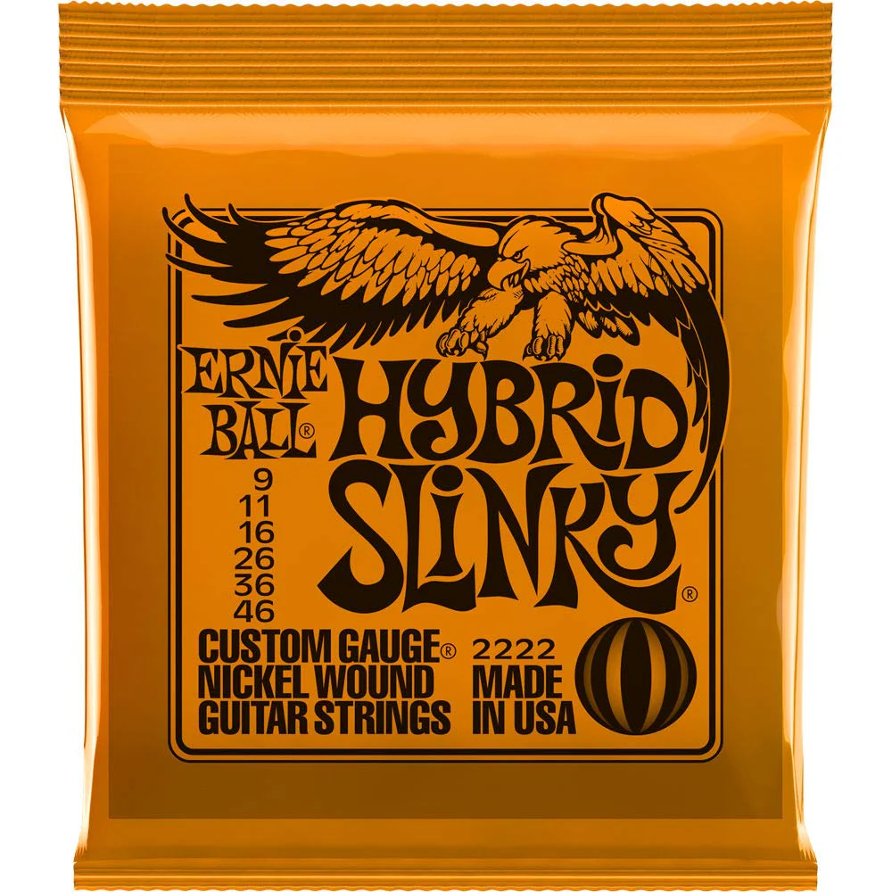 Ernie Ball 2222 Nickel Regular Slinky Orange Electric Guitar Strings 3 Pack - Image 2