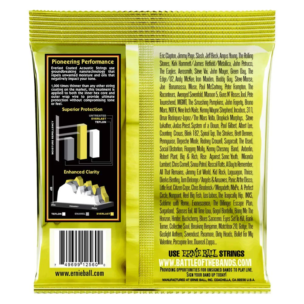 Ernie Ball Everlast Extra Light 80/20 Bronze Acoustic Guitar Strings, 10-50 Gauge (P02560) (Pack of 2) Extra Light (Pack of 2) 80/20 Bronze Extra Light (10-50) - Image 2