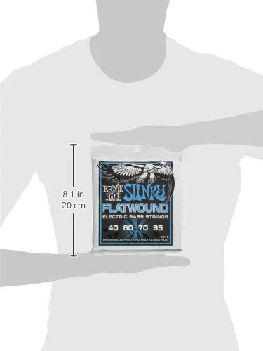 Ernie Ball Extra Slinky Flatwound Bass Guitar Strings, 40-95 Gauge (P02815) Extra (40-95) 4-String - Image 4
