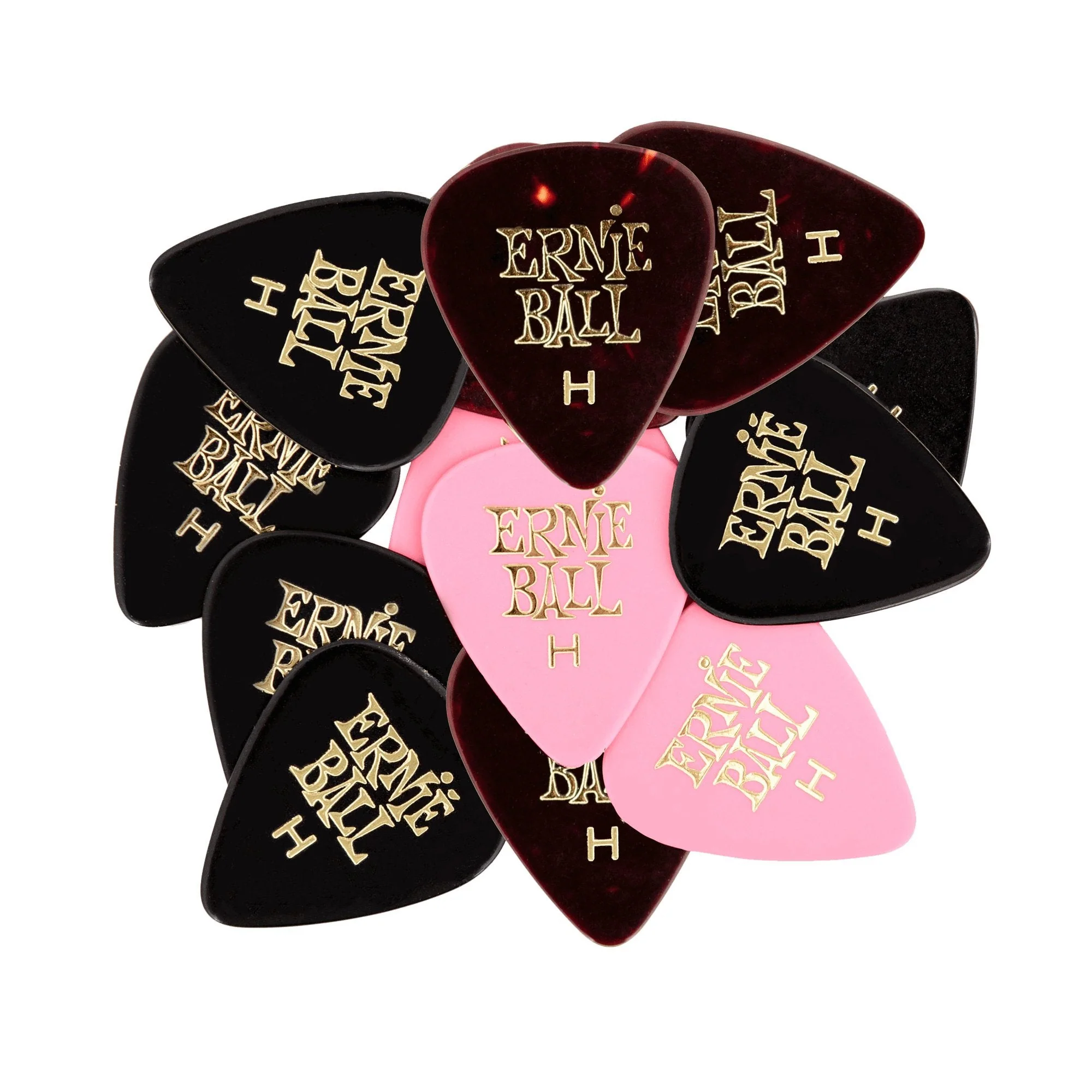 Ernie Ball Guitar Picks, Heavy, Assorted Colors, 12-pack (P09180) - Image 4