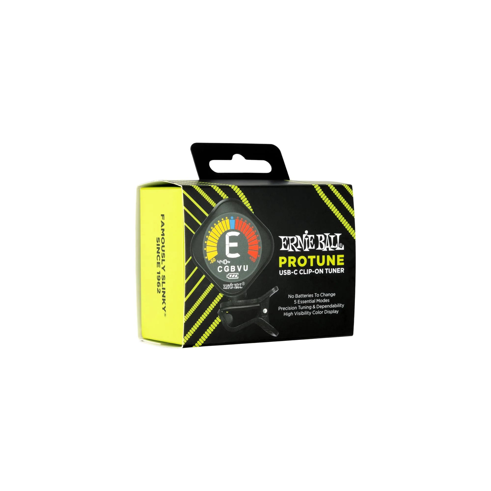 Ernie Ball ProTune USB-C Rechargeable Clip-on Tuner - Image 2
