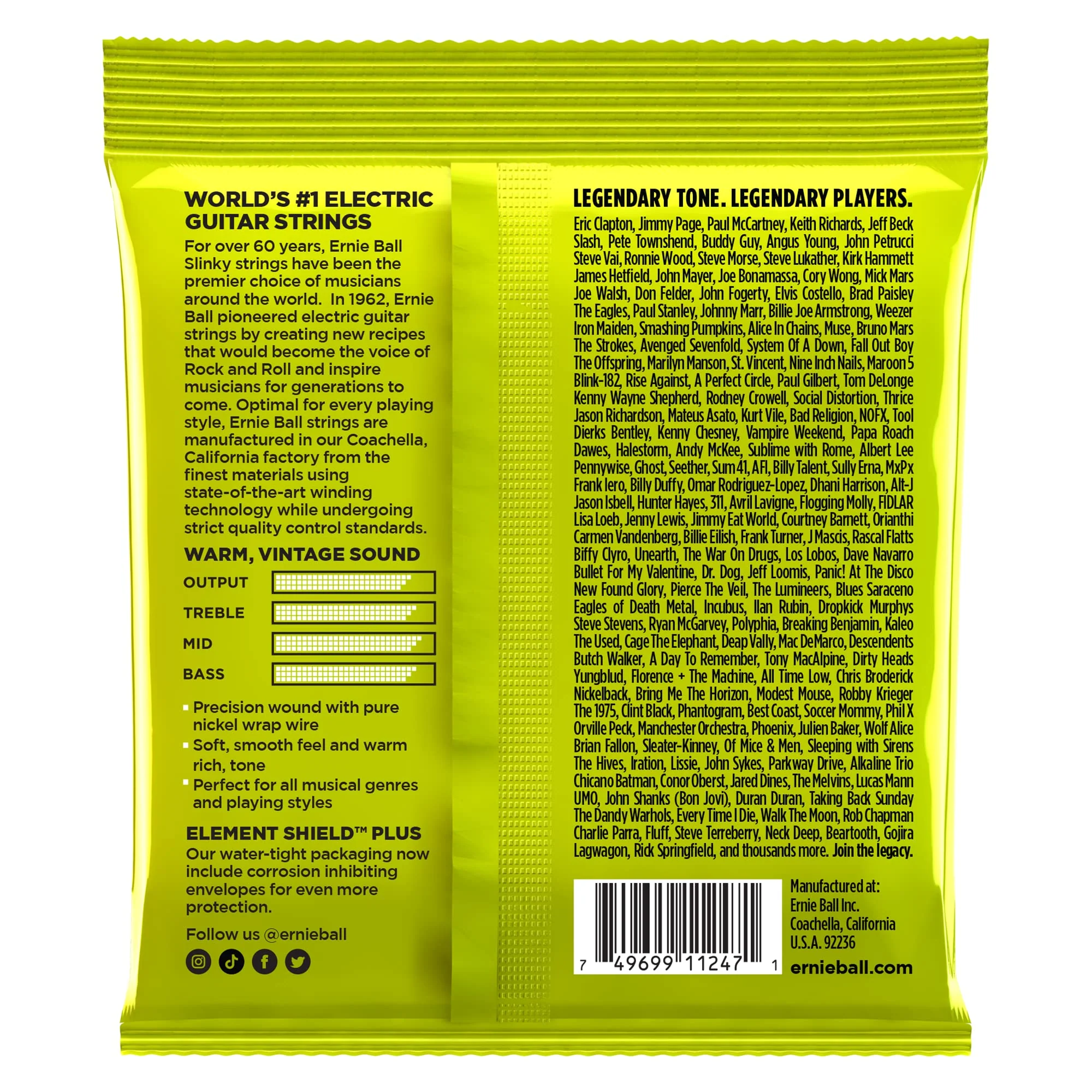 Ernie Ball Regular Slinky Classic Pure Nickel Electric Guitar Strings 3-pack, 10-46 Gauge (P03251) Regular (10-46) - Image 2