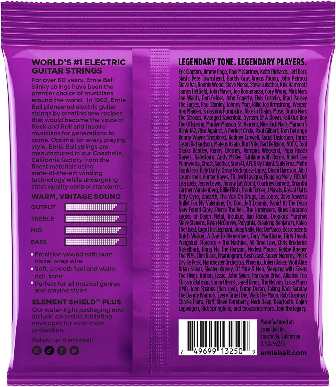 Ernie Ball Regular Slinky Classic Pure Nickel Electric Guitar Strings 3-pack, 10-46 Gauge (P03251) Regular (10-46) - Image 5