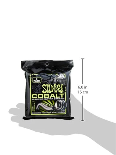 Ernie Ball Regular Slinky Cobalt Electric Guitar Strings 3-pack, 10-46 Gauge (P03721) Regular (10-46) - Image 3