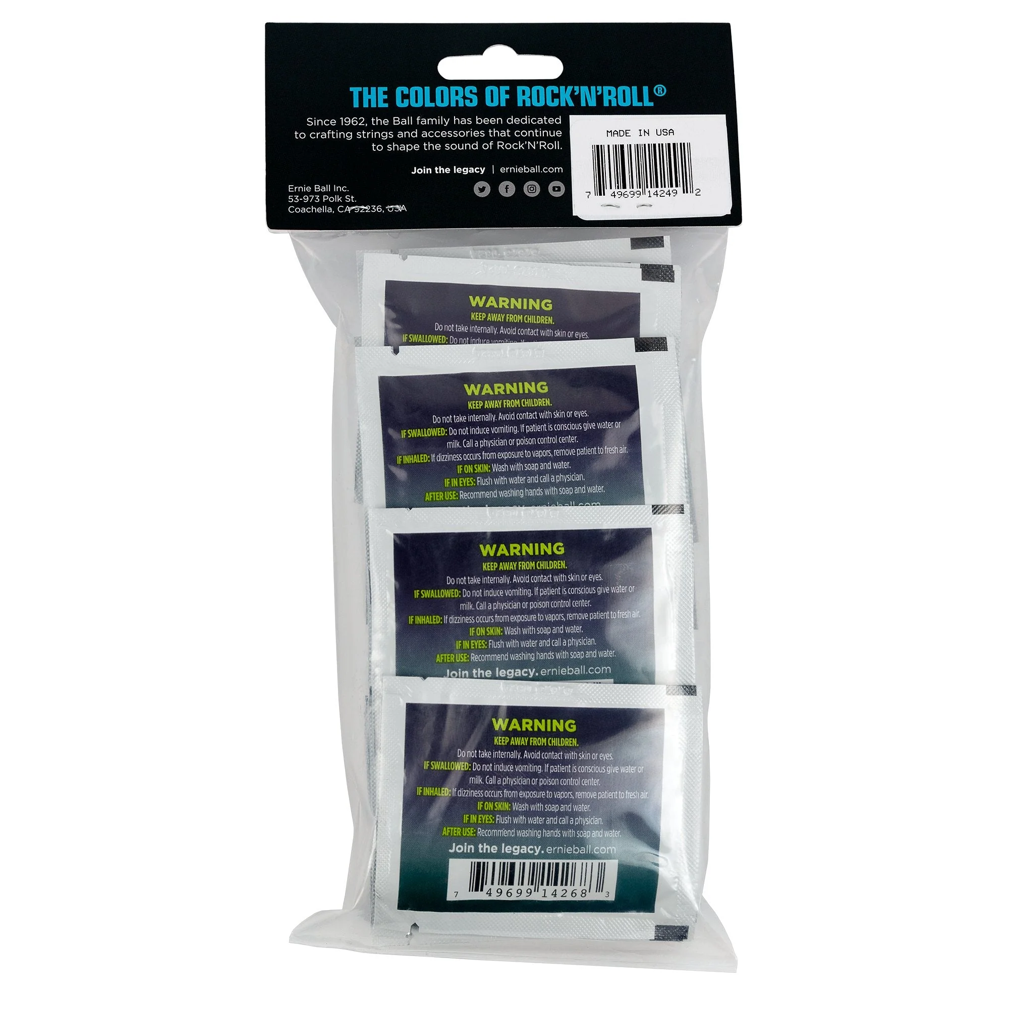 Ernie Ball Wonder Wipes String Cleaner, 20-pack (P04249) - Image 2